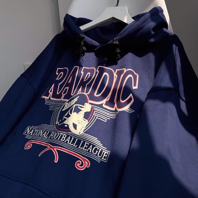 Áo Hoodie Nỉ Lót Bông Form Rộng RARDIC /Màu Xanh Than 2t clothes