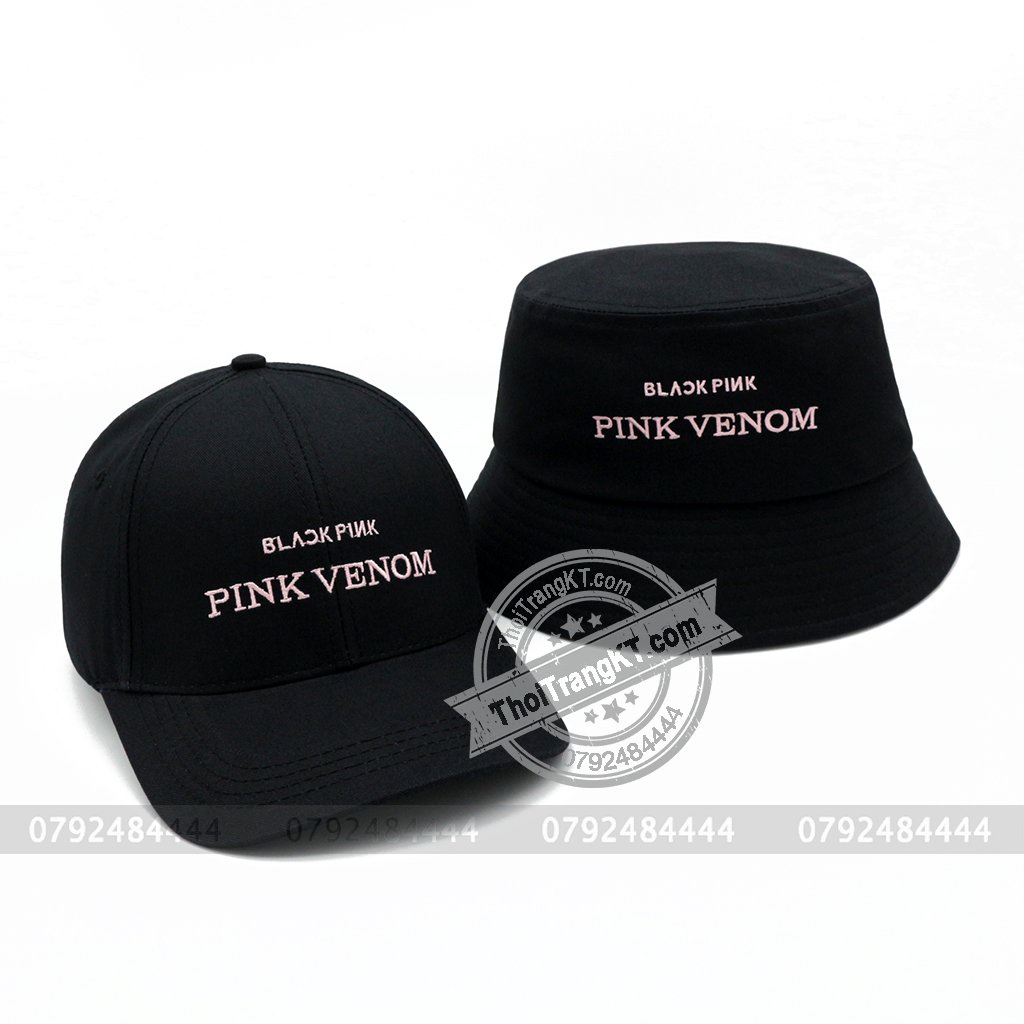 Combo 2 Nón PINK VENOM Black Pink màu đen