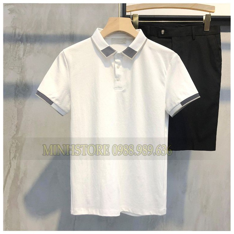 Áo polo nam GẤU Áo polo nam đẹp Chất liệu cotton mềm mịn, dầy dặn, hoạt động thoải mái, thấm hút mồ hôi tốt | BigBuy360 - bigbuy360.vn