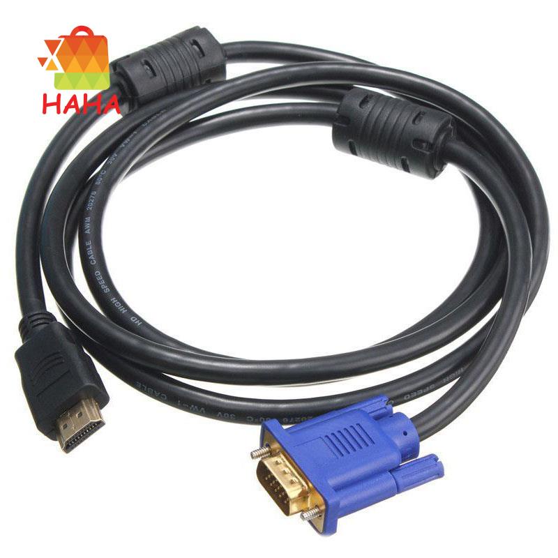 Cáp chuyển đổi 1.8M HDTV HDMI sang VGA HD15 cho PC