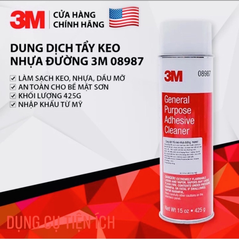 Chai tẩy keo, nhựa đường 3M 🇺🇸🇺🇸🇺🇸 Chính Hãng