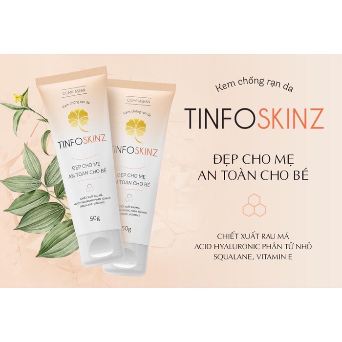 TINFO SKINZ - Giúp giảm và ngăn ngừa rạn da