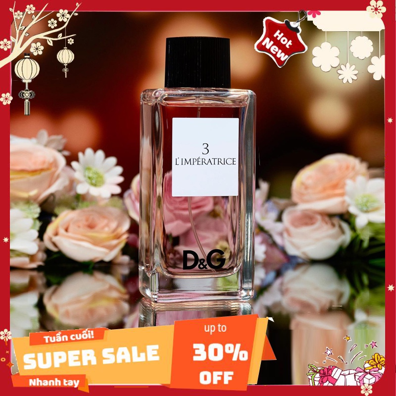 [𝘊𝘩𝘪́𝘯𝘩 𝘏𝘢̃𝘯𝘨] Nước Hoa Nữ 𝘿𝙂 3 𝙇'𝙞𝙢𝙥𝙚𝙧𝙖𝙩𝙧𝙞𝙘𝙚_Hương Thơm Đánh Bay Mùa Hè Oi Bức