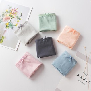 Quần Lót Nữ 🦋FREESHIP🦋 Cotton Basic Cạp Nơ ( 40-65kg)