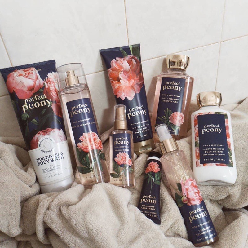 🍁BOM🍁 Xịt Thơm Toàn Thân Bath & Body Works PERFECT PEONY