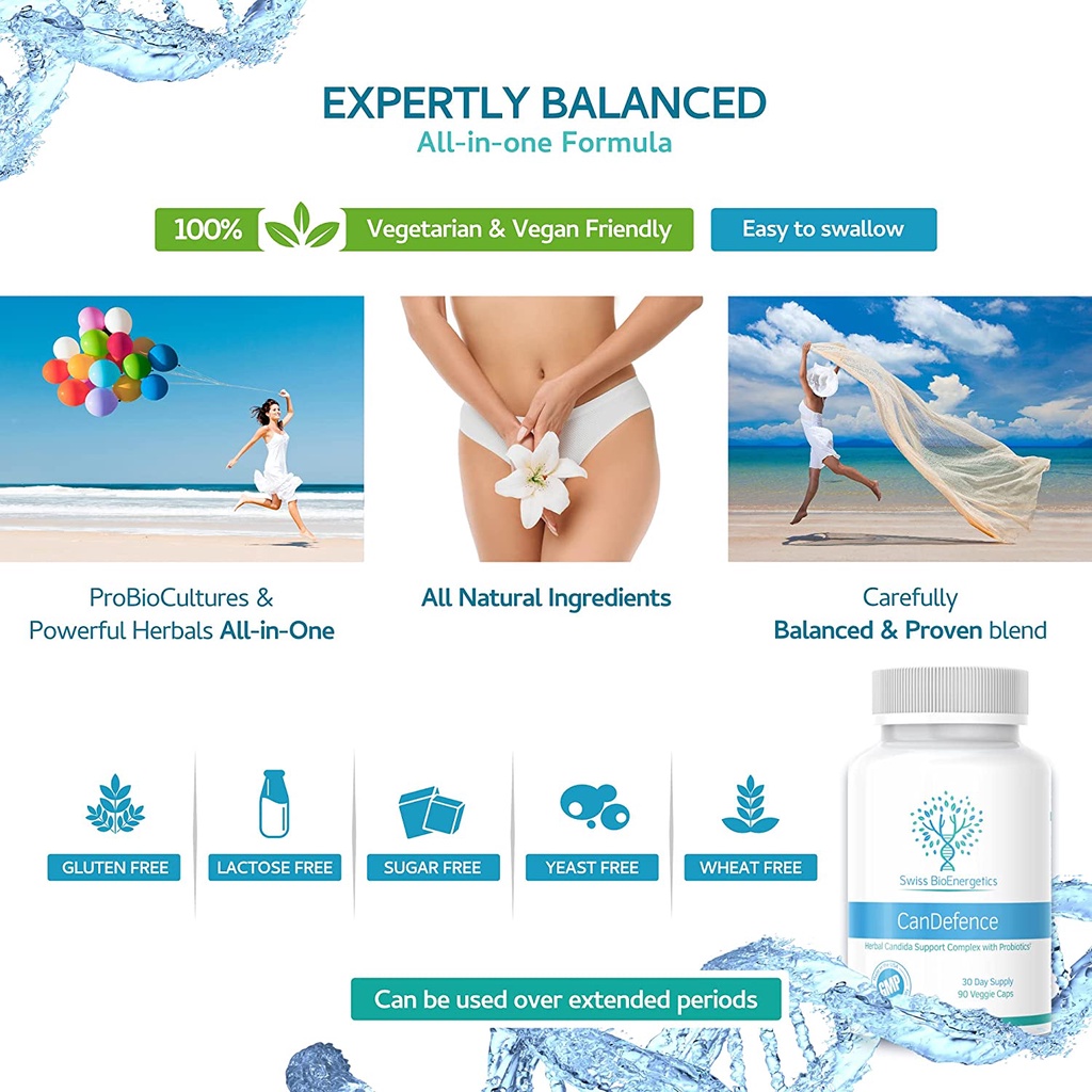 Viên diệt Nấm Candida - Nấm Phụ Khoa - 15 Thành Phần - Nhiễm Nấm Men