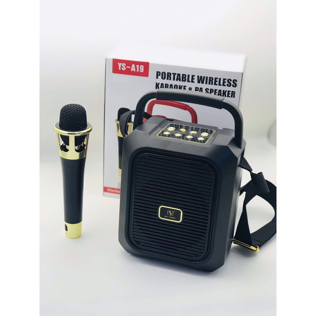 Loa kẹo kéo hát karaoke mini YS-A19  công suất lớn 60W nghe ấm,chắc loa ,không rè, càng hát càng mê