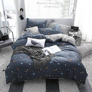 BỘ DRAP - CHĂN PHAO COTTON POLY VŨ TRỤ