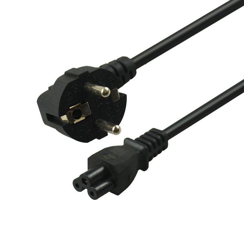 Dây nguồn Laptop 3 chấu loại tròn, loại dẹt dành cho mọi loại sạc