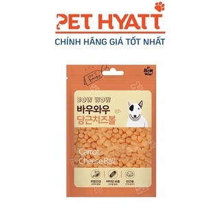 Bowwow viên thức ăn cho chó vị cà rốt phô mai 100g - carrot cheese ball