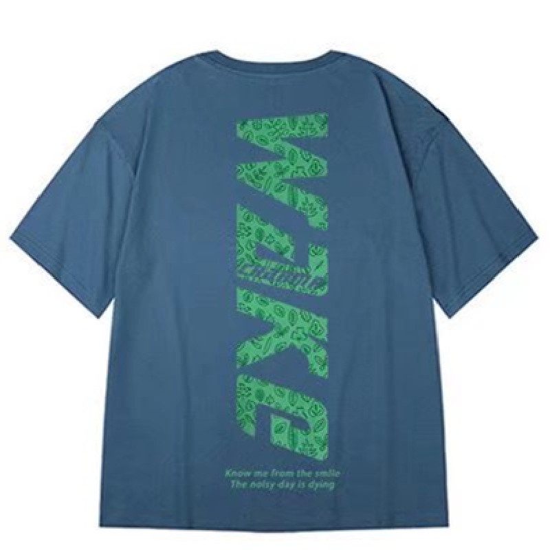 Áo Thun Nam Tay Ngắn Cổ Tròn In Chữ Thời Trang Size M-8XL