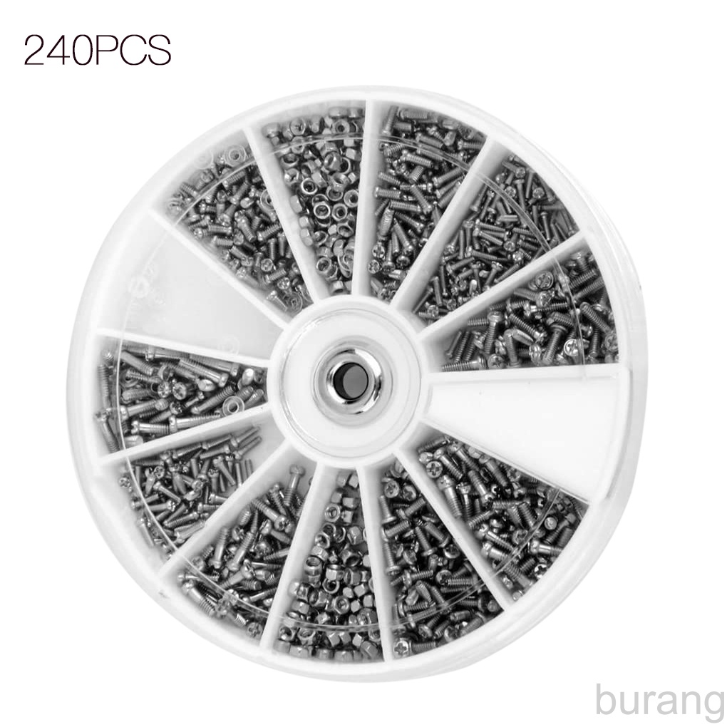 Set 240 ốc vít phụ kiện sửa chữa kính đeo mắt các loại