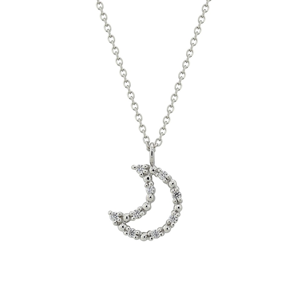 Dây chuyền bạc mặt trăng khuyết ESTELLE