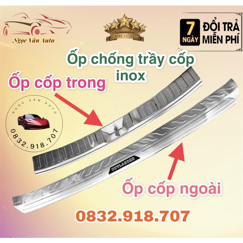 Ốp chống trầy cốp Outlander 2018 - 2022 – INOX HÀNG CAO CẤP