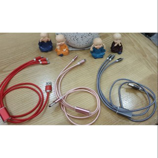 Cáp sạc nhanh 3 đầu
