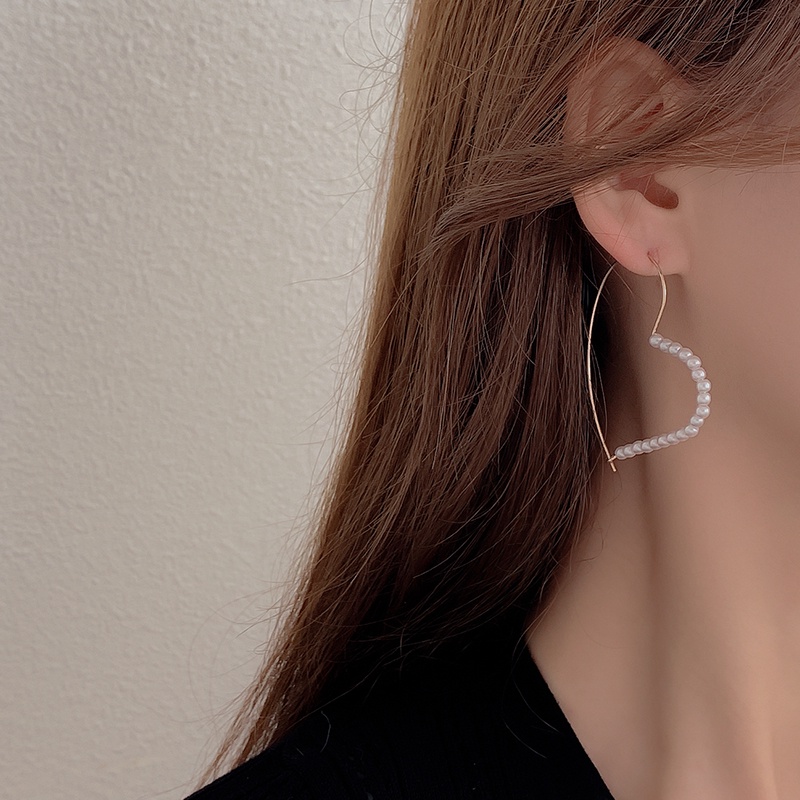 Bông tai đính ngọc trai phong cách Hàn Quốc cổ điển thời trang cho nữ