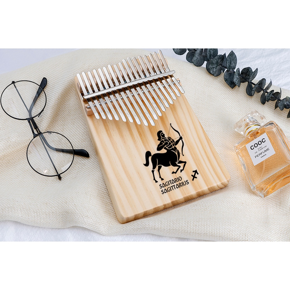 ✠☽✢Đàn kalimba 17 phím cao cấp 12 cung hoàng đạo tặng búa chỉnh âm, stick dán màu Gía siêu hời