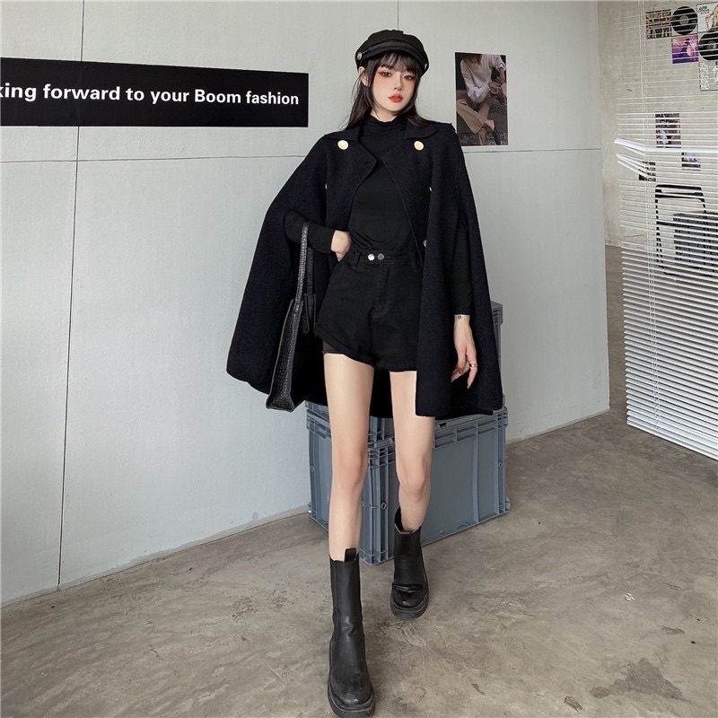 𝐂𝐎́ 𝐒𝐀̆̃𝐍. Áo Choàng Mỏng Dáng Cape | BigBuy360 - bigbuy360.vn