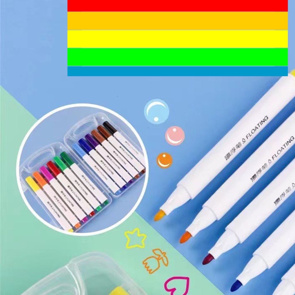 Bút Nước Ma Thuật Bộ 12 Màu Vẽ Hình Nổi Trên Nước Theo Phương Pháp Montessori Cho Trẻ Bắt Mắt Siêu Rẻ