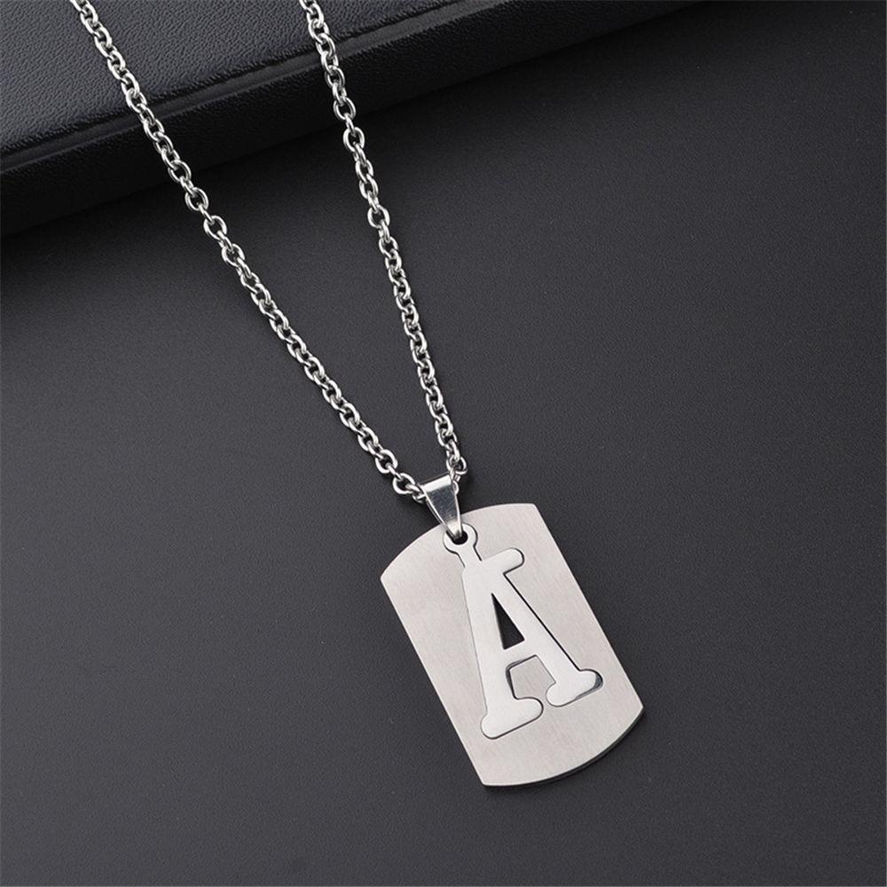 NIUYOU Vòng cổ Mặt 26 Chữ Cái Thời Trang