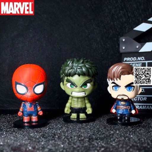 Mô hình Spider man người nhện đầu to chibi Movie Anvenger EndGame 1804-5