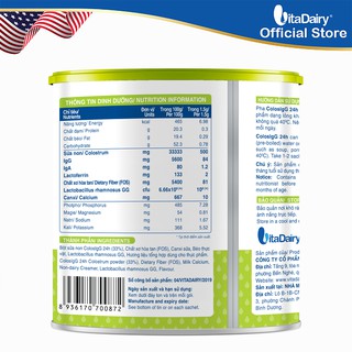 Sữa non ColosIgG 24h dạng gói tiện lợi 90g/lon