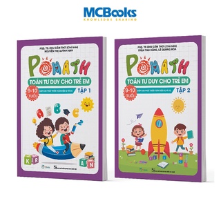 Sách Combo Pomath Toán tư duy cho trẻ em 9 - 10 tuổi ( Tập 1 + Tập 2 )