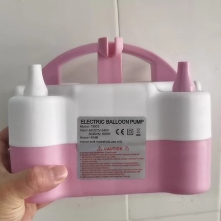 Máy Bơm Bong Bóng Màu Trắng Hồng - Máy Bơm Bong Bóng Bằng Điện 220V Công Suất 600W
