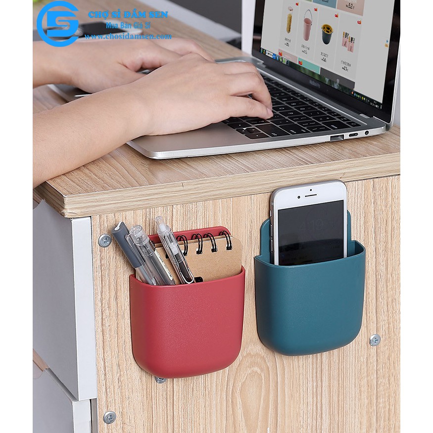Hộp treo sạc điện thoại G10-Hoptreosac, kệ treo remote, đồ dùng  dán tường đa năng tiện lợi giúp không gian gọn gàng, ng