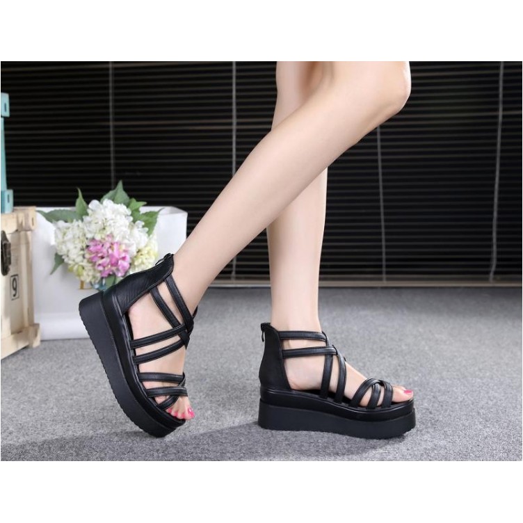 S011 - Sandal đế xuồng phong cách Hàn Quốc