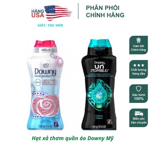 HẠT XẢ VẢI MỸ DOWNY FRESH PROTECT APRIL FRESH 859g VÀ DOWNY UN STOPABLES FRESH FRAIS 859G