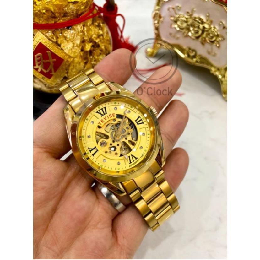 Đồng hồ cơ nam Tevise máy cơ lộ máy giá sinh viên với các chi tiết cực đẹp mắt [ Đồng Hồ Cơ ]