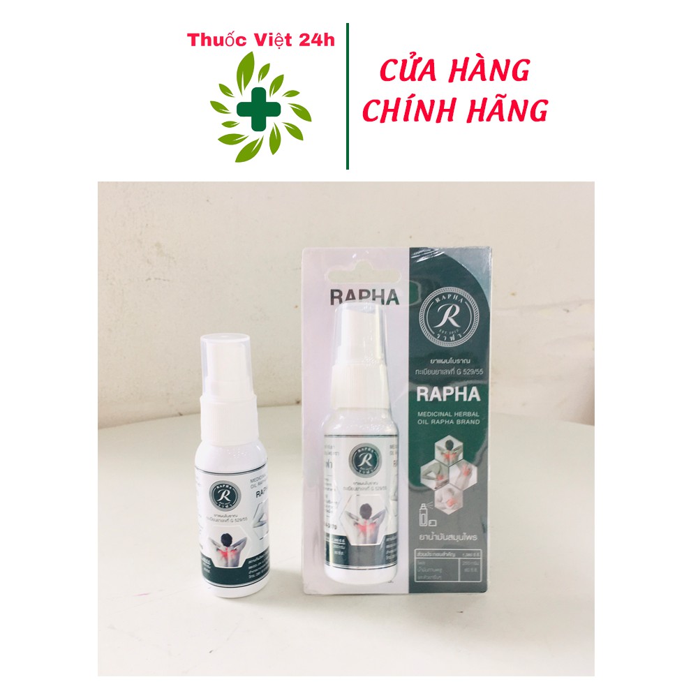 Dầu Thảo Dược Rapha - Rapha Oil sau khi xịt sẽ thấm qua lớp da tác dụng trực tiếp vào xương khớp giúp giảm đau lưng