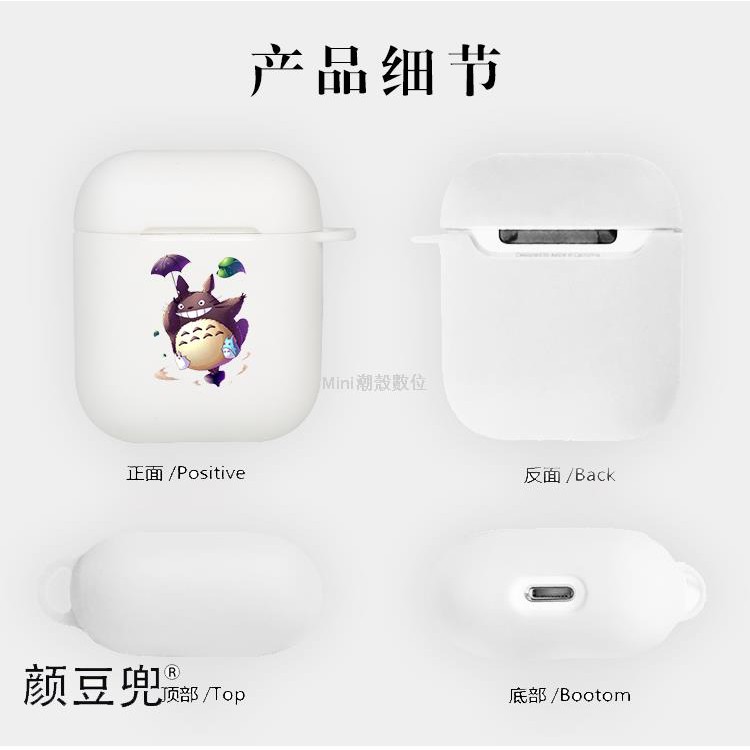 Vỏ Bọc Hộp Sạc Tai Nghe Không Dây Airpods 2 / 3 Thiết Kế Hình Totoro Miyazaki Hayao | BigBuy360 - bigbuy360.vn