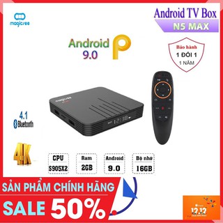 Android tivi box magicsee n5 max – tivi box ram 2gb rom 16gb-chíp s905x2-bảo hành 1 năm