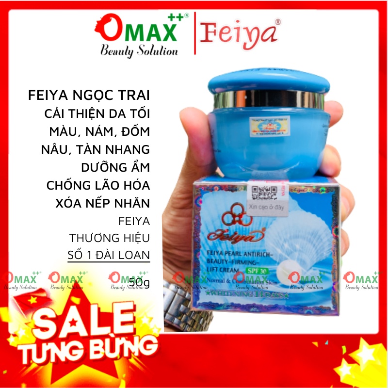 KEM FEIYA NGỌC TRAI ĐÀI LOAN 50g ( XOÁ NÁM - GIẢM THÂM - TÀN NHANG - ĐỐM NÂU - NGỪA MỤN )