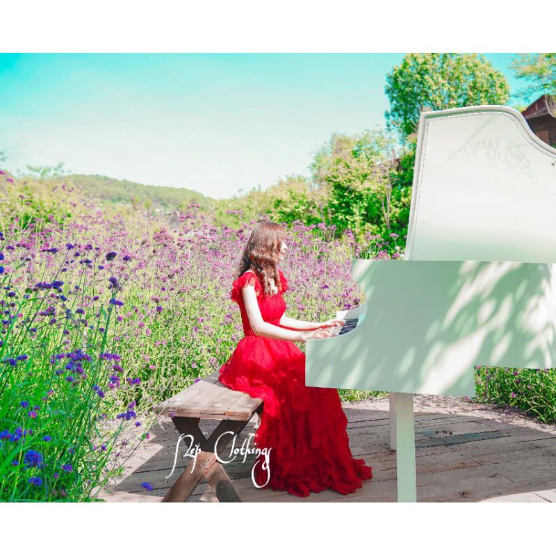 Sẵn Váy maxi  voan tơ cánh tiên nhiều tầng dáng dài/ váy Voan nhiều tầng boho ulzzang  siêu xinh | BigBuy360 - bigbuy360.vn