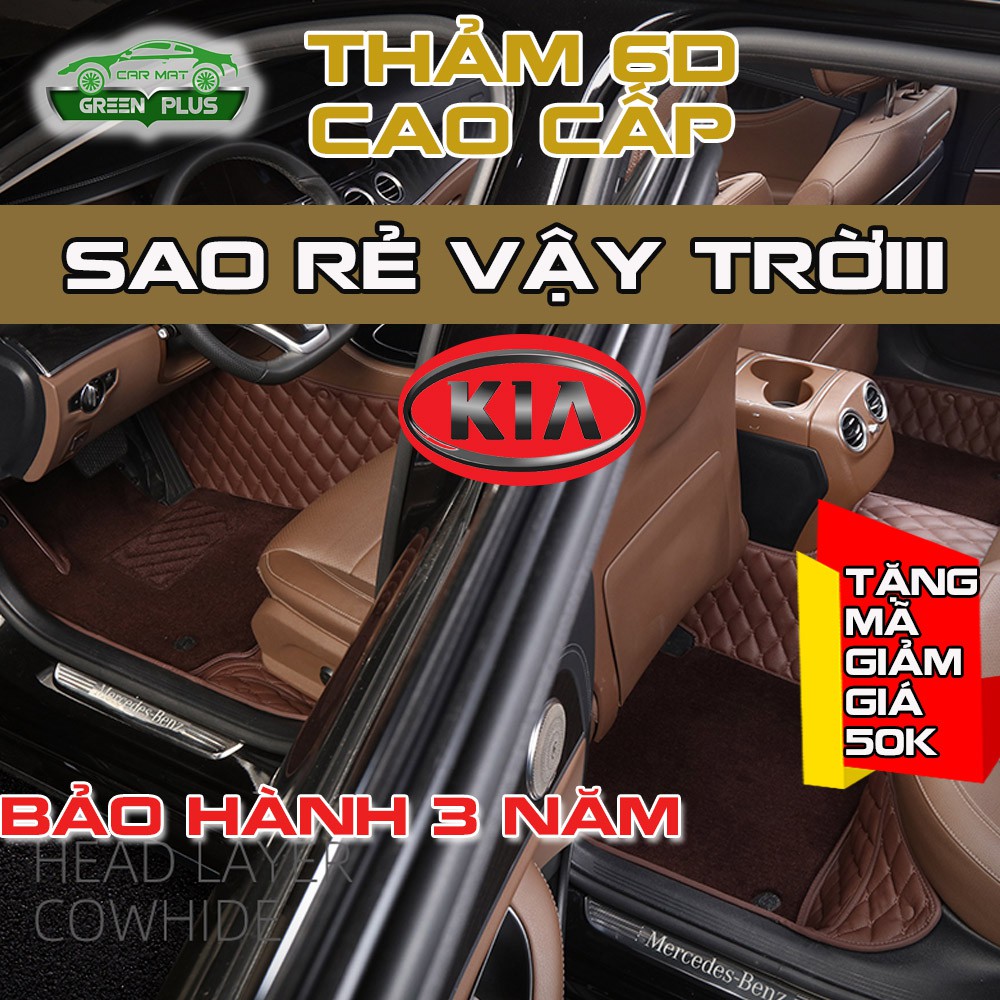 [Mã GREENKIA giảm 100K] Thảm lót sàn ô tô 5D 6D Kia Cerato, K3, Seltos, Soluto, Morning, Forte, Rio