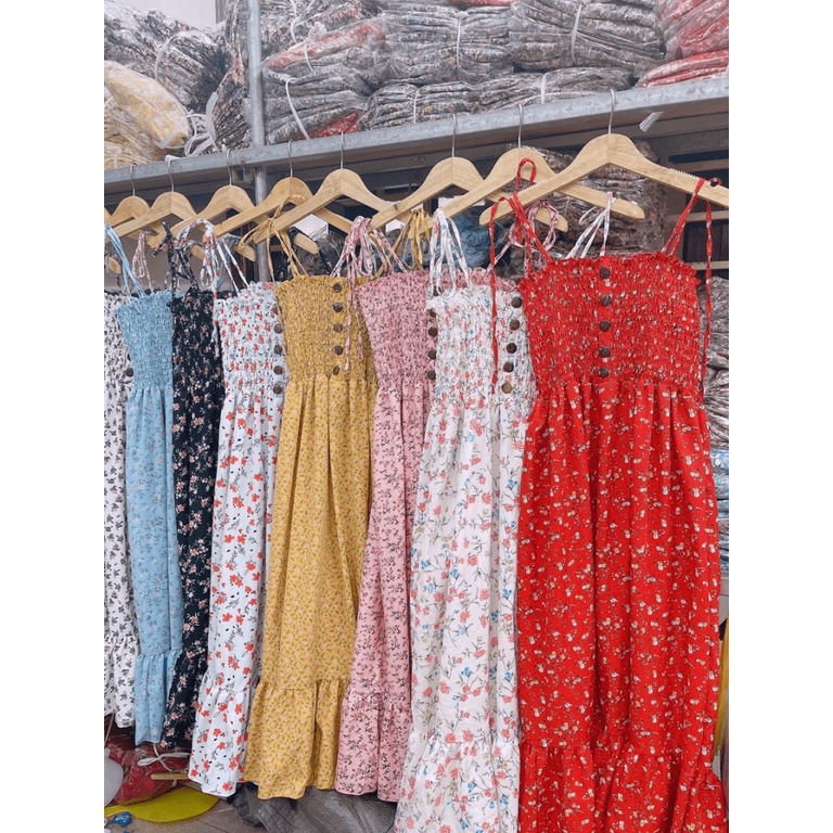 [HCM] Đầm maxi hoa đi biển cho mùa hè tôn dáng xinh xắn cho các nàng KME FASHION