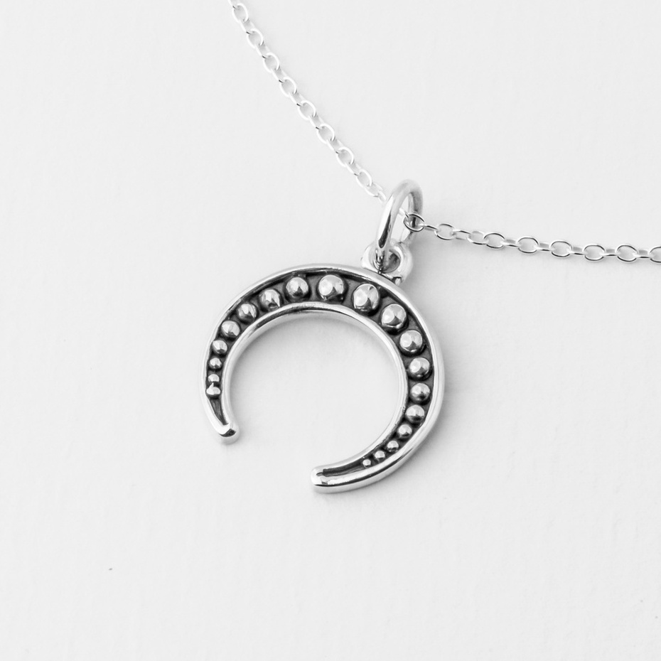 Mặt Dây Chuyền Bạc 925- Mặt Trăng Oxidize Cá Tính-KaT Jewelry