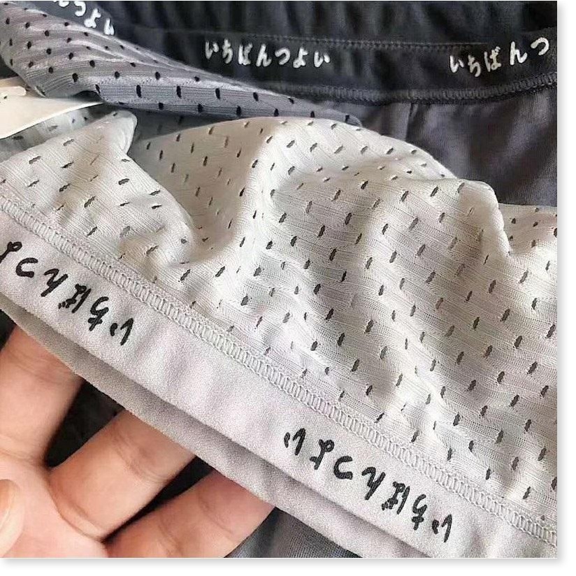 COMBO 5 QUẦN SỊP ĐÙI NAM NHẬP KHẨU NHẬT, QUẦN BOXER NAM THUN LẠNH CAO CẤP CÓ LỖ THOÁNG MÁT DỄ CHỊU KHI MẶC