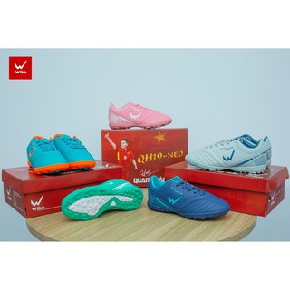 [CHÍNH HÃNG ]Giày bóng đá nam sân cỏ nhân tạo Wika QH19 NEO chính hãng đẹp bền giá rẻ KM - Tặng Tất chống trượt