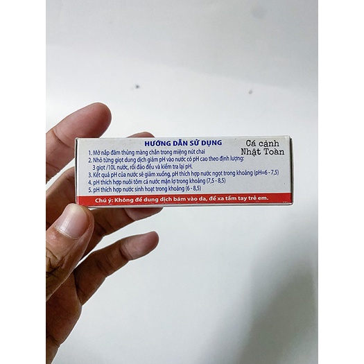DUNG DỊCH GIẢM PH HỒ CÁ