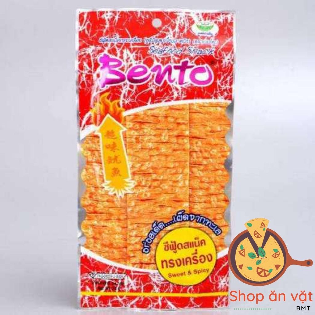 Gói mực Bento tẩm gia vị siêu cay mực bento ăn vặt Thái Lan - 04100057