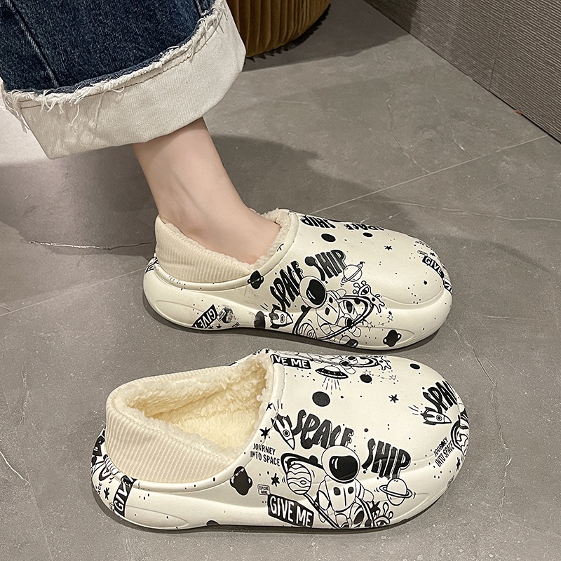Tikp Dép Bông Nữ Giữ Ấm Chống Trượt 5 Màu Size 36-45