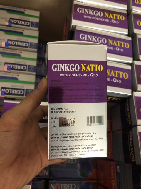 💥 Ginkgo Natto Q10 tím 💥 Sản phẩm này không phải là thuốc , không có tác dụng thay thế thuốc chữa bệnh