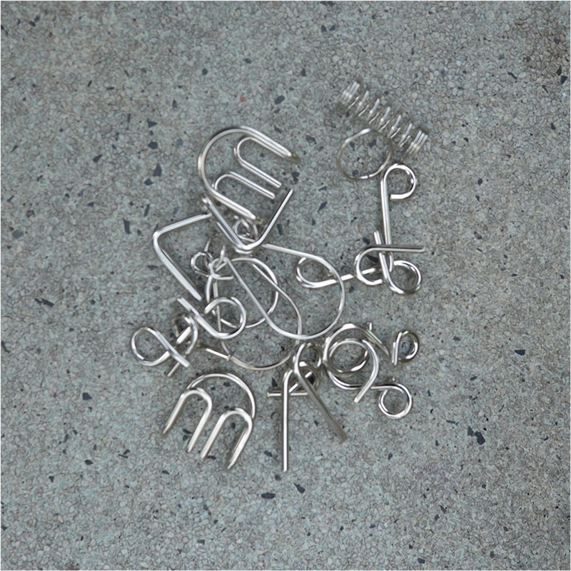Bộ Trò Chơi Trí Tuệ Nhật Bản 8 Món - METAL PUZZLE - Tháo Lắp Vòng Sắt - Trò Chơi Rèn Luyện Tư Duy Hình Học Đỉnh Cao