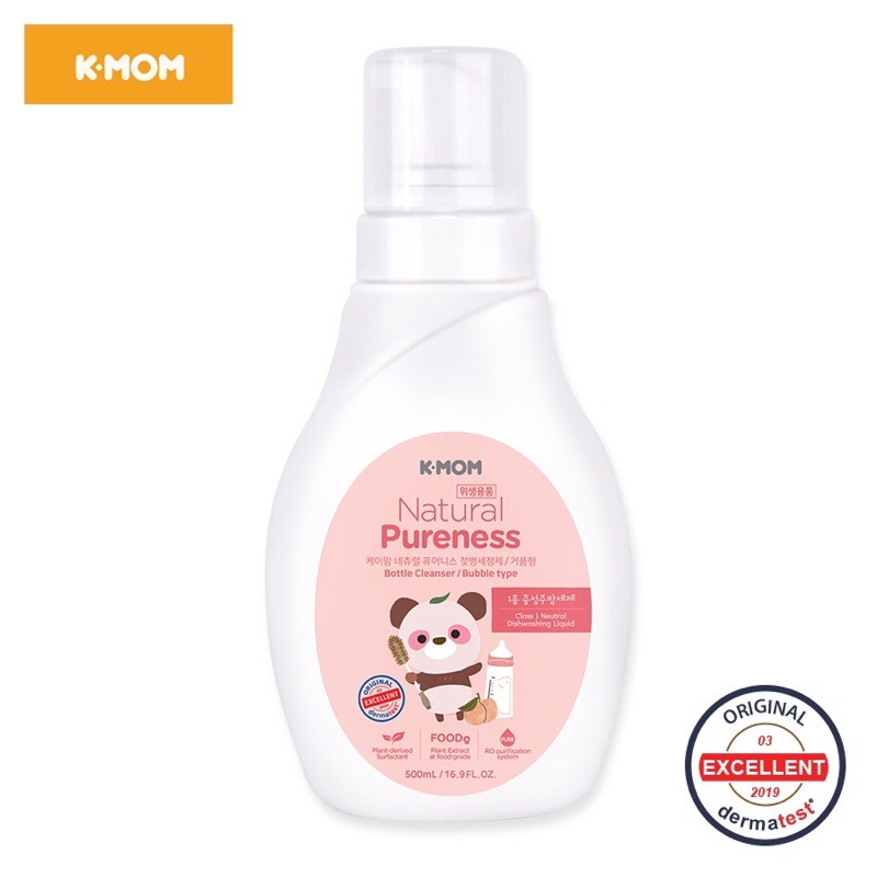 [MẪU MỚI] Nước rửa bình và rau quả hữu cơ K-mom Hàn Quốc (500ml)