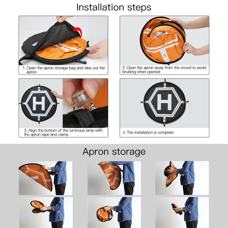 Đệm Chống Thấm Nước 55cm Phát Sáng Dành Cho DJI Mavic Air 2