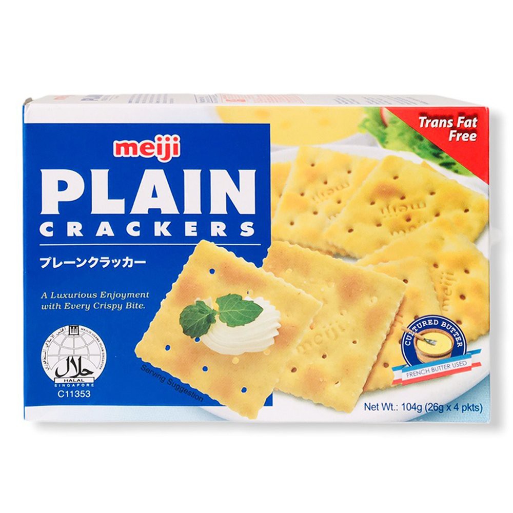 Bánh quy ăn kiêng MEIJ Singapore 104gr - bánh ăn kiêng nhập khẩu - Plain cracker